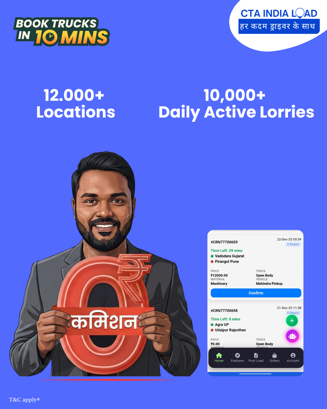 Book a Truck in 30 Minutes with CTA India Load - Chavan Transport Agency
